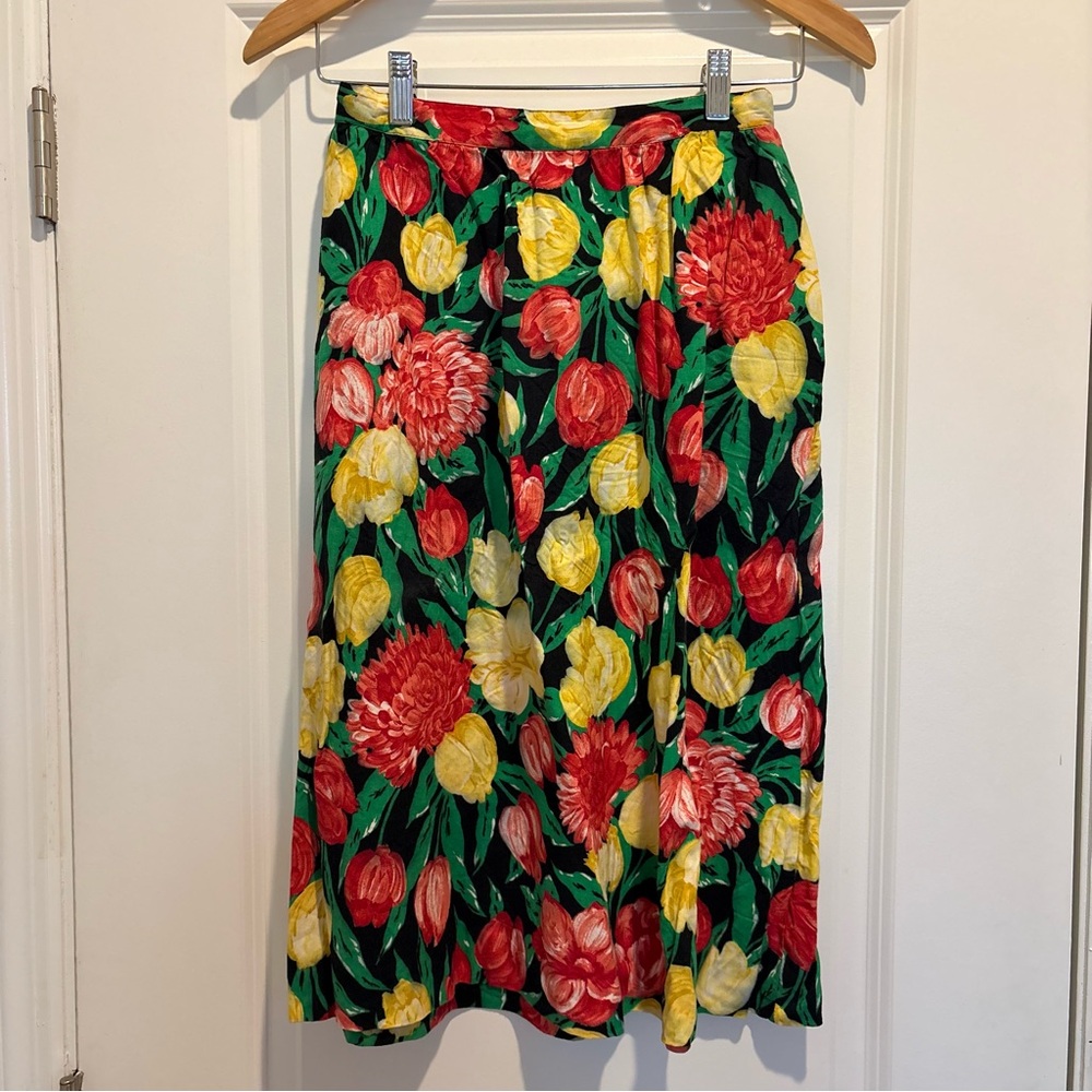 Vintage Peter Popovitch Floral Skirt